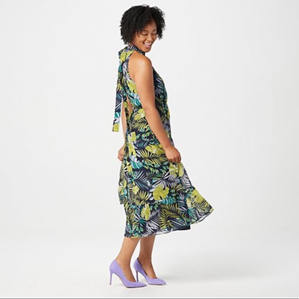 SAM EDELMAN Halter Smocked Mid Dress NEW/Neverworn